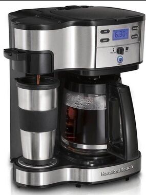 Hamilton Beach 49980A 12-Cup Programmable Drip Coffee Maker, Digital 1050W BLACK